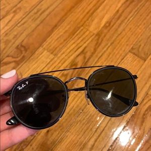 ALL BLACK RAYBANS PERFECT CONDITION WORN ONCE